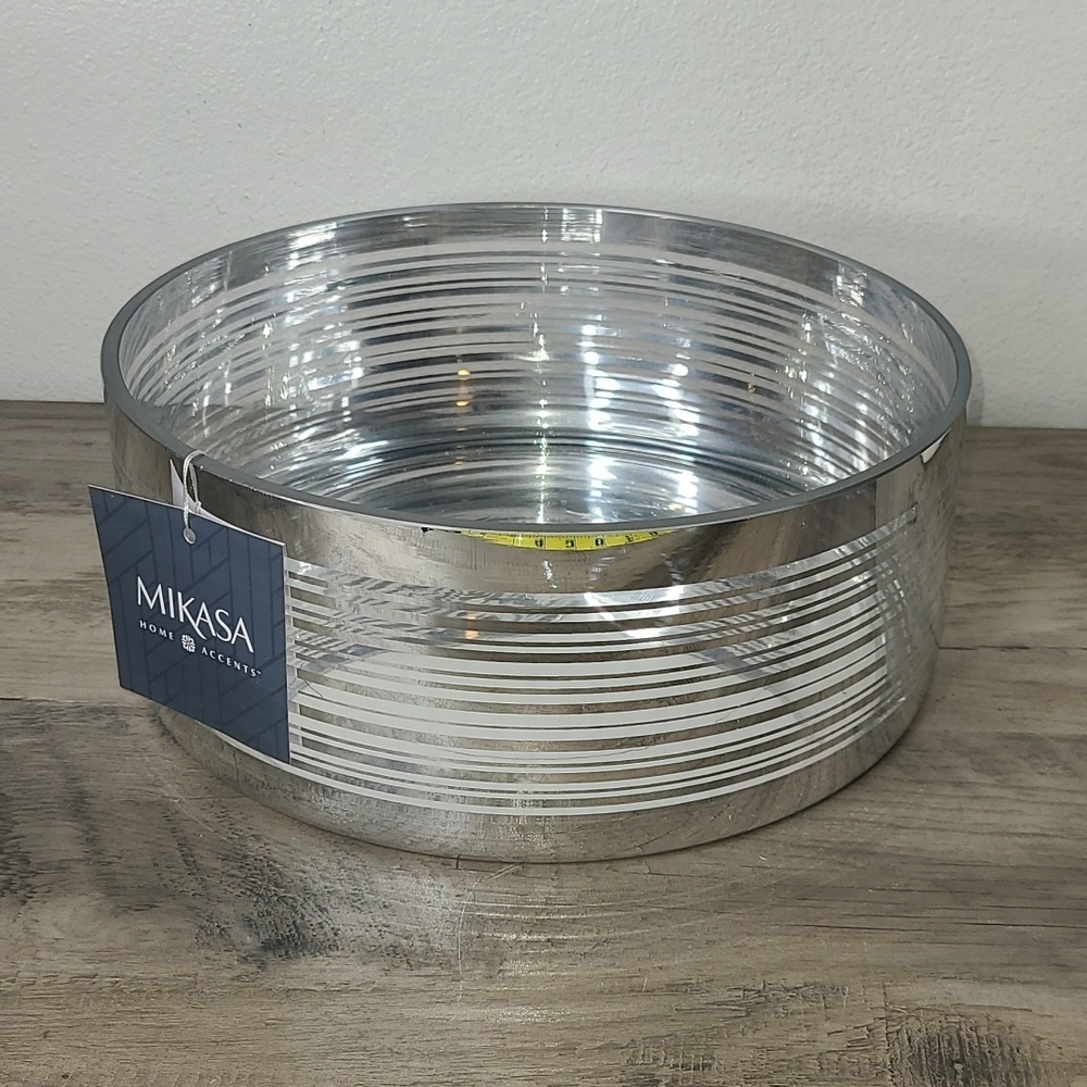 Mikasa Silver Round Vase